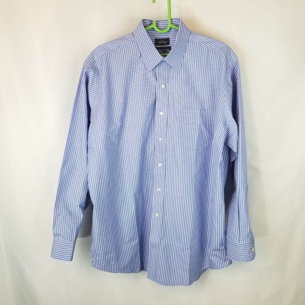 ⭐️ 5/$25 Men’s Allen Solly Cotton No-iron shirt 17 34/35